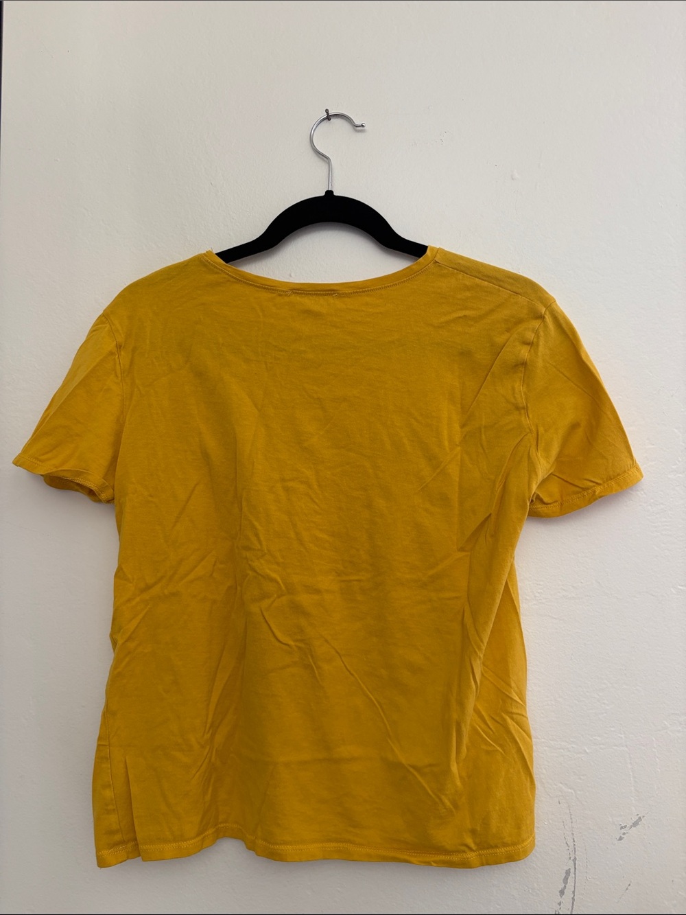 Zara Mustard Yellow Crew Neck Tee - Picture 2 of 3